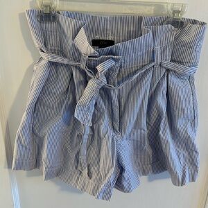 J. Crew Seersucker Blue Shorts Size 6